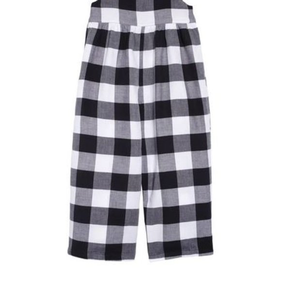 NEW! STEM Gingham Check Cotton Jumpsuit in GINGHAM (8) - Picture 3 of 4